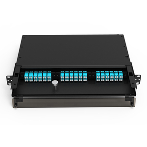 แผงแพทช์ไฟเบอร์ออปติกแบบติดตั้งบนแร็ค 1U รุ่น Factory ODF SC/LC 36/72 คอร์ พร้อมลิ้นชักสำหรับเชื่อมต่อสายไฟเบอร์ออปติก LC/FC/SC ทำจากเหล็กแผ่นรีดเย็น - Product Image 2