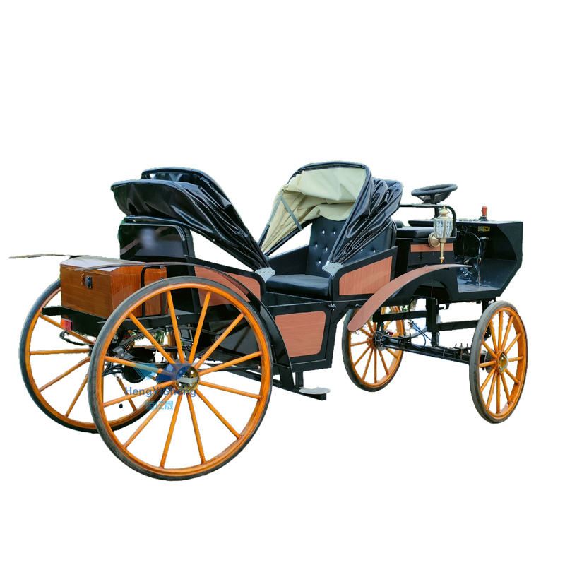 中世の馬が描いたワゴン/古代博物館のジプシー馬車/リムジン