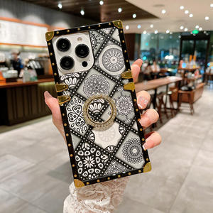Patrón étnico de lujo para <span class=keywords><strong>iPhone</strong></span> 17Air Phone Case 16pro Ring Holder 15max Square Edge 14plus <span class=keywords><strong>Funda</strong></span> protectora a prueba de golpes 13 - Product Image 6