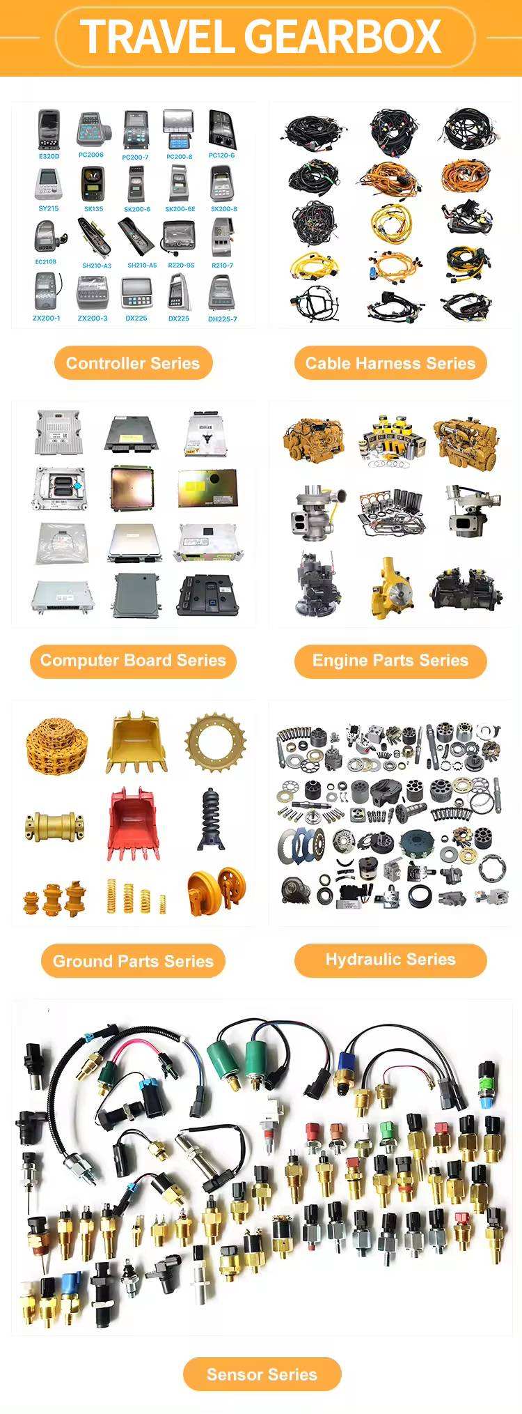 Lanxinexcavator Alternator 0-35000-8752 8976880400 for Isuzu 4HK1