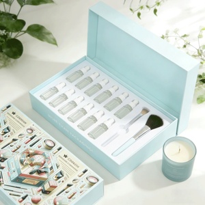 Emballage de boîte rigide en carton cosmétique haut de gamme imperméable personnalisé, éponge écologique, huiles essentielles, peptides, soins de la peau, EVA - Product Image 1