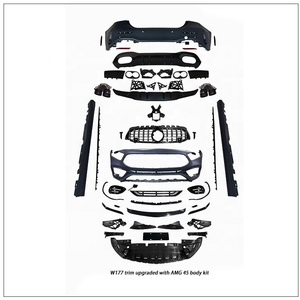 W177 Classe A 2019-2021 Mises à niveau Modifications A35 A45 <span class=keywords><strong>Amg</strong></span> Kit de carrosserie de pare-chocs avant et arrière pour Mercedes-Benz - Product Image 6