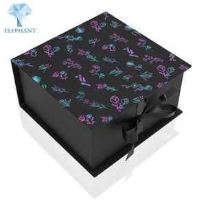 Custom Printed Big Small Packaging <b>Box</b> Paper Wedding Gift <b>Box</b> Packaging With Ribbon - Product Image 1