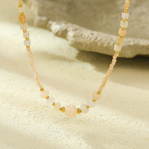 Collana di perle di pietre preziose in stile classico estivo a forma di sfera per <span class=keywords><strong>gioielli</strong></span> da anniversario da donna e da ragazza - Product Image 1