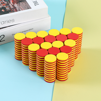 Jetons de tri ronds double face bicolores en EVA durable pour activités mathématiques scolaires