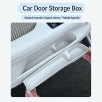 Pour ORA 5 2026, plateau de rangement pour poche de porte inférieure 5 portes, organisateur amovible en caoutchouc souple TPE, accessoire intérieur de voiture dédié