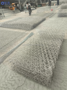 מגולוון 1 מ x 1 מ x 2 מ 'סל gabion ימית סל 3x1 תיל שחור רשת gabions ארוגה טכניקה חיתוך כיפוף עיבוד עבור מסך - Product Image 3