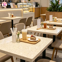 Comptoir en pierre artificielle, plateau de table en pierre technique, comptoir de bar en terrazzo sur mesure, îlot de cuisine pour restaurant et bureau