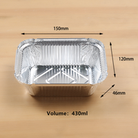 Plateau alimentaire à emporter en aluminium, multi-usages, pour la cuisine, ustensile de cuisine, contenant pour aliments à emporter