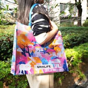 Bolsa de Compras para Mujer Starsky Azul, Gran Capacidad, <span class=keywords><strong>PCR</strong></span> Reciclado, Impermeable, para Playa, Viajes, con Asas - Product Image 4