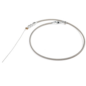 <b>Throttle</b> <b>Cable</b> Kit 36-inch And 24-inch Braided Stainless Steel For Chevrolet 1997-2007 Replacement Repair - Product Image 2