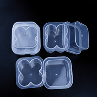 Boîte d'emballage protectrice pour flacons en plastique de 3 ml et flacons-seringues de 4 pièces avec stockage sécurisé et transport en toute sécurité