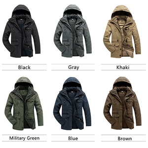 TONGYANG Parka da Uomo Taglia USA Spesso e Caldo, Giacca Invernale alla <span class=keywords><strong>Moda</strong></span>, Cappotto in Pile, Capospalla con Cappuccio per Attività all'Aperto - Product Image 6