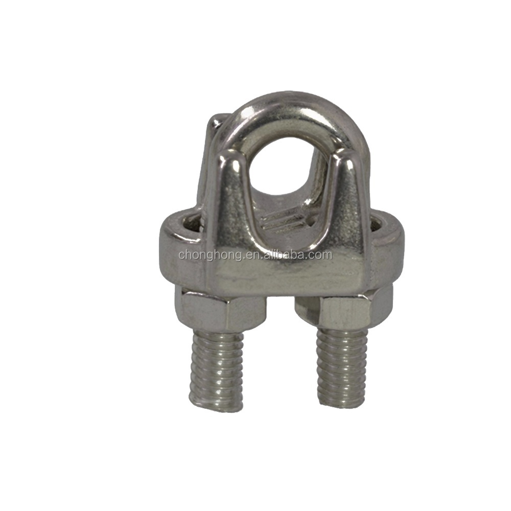 PYEUIFT 20 Pezzi M6 Morsetti Serracavo In Acciaio 304 Per Funi Metalliche Morsetti Per Cavo Acciaio M6 Con Dado Di Bloccaggio In Acciaio Inox Con Dadi Di Bloccaggio Per Fune Da Giardino - 7
