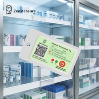 Registrador de Datos de Temperatura Inalámbrico ABS de Diseño OEM ZenMeasure, con Clasificación IP67 5.0, Reutilizable para Productos Lácteos, Certificado ROHS