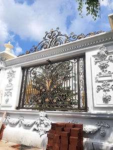 Panneaux de clôture haut de gamme en fer forgé, écologiques, avec cadre galvanisé et peint, modélisation 3D, pour villa, jardin, résidence - Product Image 2