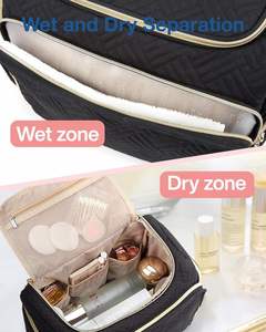 Bolsa de Aseo de Viaje Colgante de Gran Capacidad, Resistente al Agua, con Múltiples Bolsillos para Maquillaje y Artículos de Aseo - Product Image 6