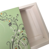 Boîte à tiroir en carton blanc de luxe en gros pour impression UV, emballage cosmétique écologique avec gaufrage pour vernis à ongles et huile