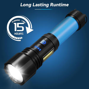 Lampe torche LED tactique rechargeable XHP70.2 noire, haute luminosité, étanche IP55, pour camping, ultra longue portée télescopique - Product Image 5