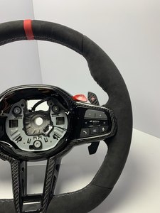 Volant sport personnalisé en fibre de carbone G30 540i M6 pour <span class=keywords><strong>BMW</strong></span> <span class=keywords><strong>Série</strong></span> G M3 G80 M4 G82 M5 F90 M8 X3m X4m X5m X6m G3x G1x G0x M LCI - Product Image 5