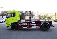 Camion à ordures domestiques Dongfeng 4*2 Diesel, transmission manuelle, état neuf, compartiment amovible, norme Euro 3, garantie 1 an