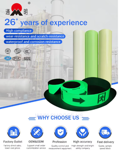 FG301 ليلة ذاتية اللصق شريط مضيء يتوهج في الظلام علامة الطوارئ PMMA - Product Image 2