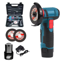 Kit de meuleuse d'angle sans fil For Style LW-JM12 12V sans balais 19500 tr/min, disque de meulage de 3 pouces, avec batterie et coffret de transport rigide