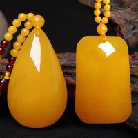 YL Collier long pendentif de deuxième génération en plastique jaune fluorescent à motif floral, pour pull, très vendu en direct