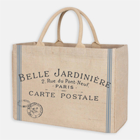 Pochette en jute écologique personnalisable à cordon Organisateur de rangement de Noël inspiré de la nature Sac en toile de jute personnalisé pour petites choses
