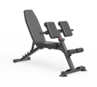 Banc de musculation Preacher Curl pliable en métal, dossier à 5 positions, double repose-bras, capacité de 300 kg, banc de musculation pour entraînement avec haltères