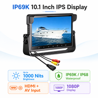 Écran de moniteur LCD HD 7 pouces pour système de caméra de recul, caméra de vision arrière et applications de sécurité routière