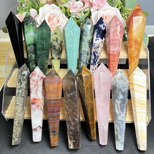 Cristal naturel Quartz prix de gros pierre de haute qualité cristal poli baguette électrique pour la guérison - Product Image 1