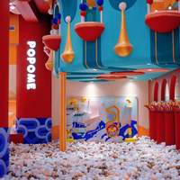 Usine de marque en Chine château vilain multifonctionnel commercial Parent-enfant enfants aire de jeux intérieure équipement de parc d'attractions