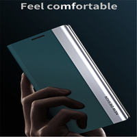 Étui à clapet avec fenêtre coulissante 2023 pour Xiaomi Poco X5 Pro, béquille magnétique, étui de téléphone portable pour Redmi Note 12 Pro Plus 12C 12T