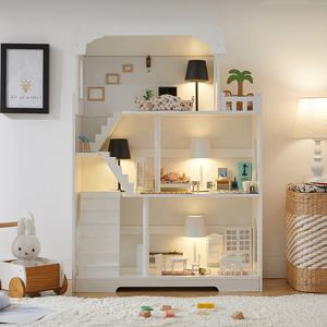 Modernes, umweltfreundliches, ausziehbares Bücherregal für Kinder, Rollenspiel-Bücherregal, Möbel mit 3 Regalen für Schlafzimmer, Wohnzimmer - Product Image 1