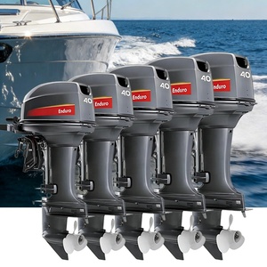 Moteur de bateau à essence 40 CV 2 temps à arbre long résistant à la corrosion de l'eau salée - Product Image 2