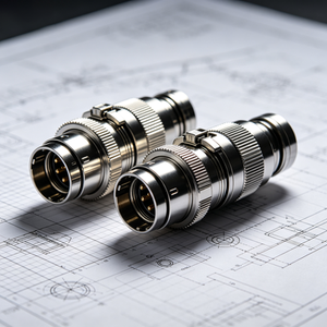 Conector de Refrigeración Líquida de Latón Personalizado, Mecanizado CNC, Niquelado Pulido, OEM para Servidores y Centros de Datos - Product Image 1