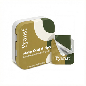 Tiras Orales para Dormir OEM/ODM, Ritmo Nocturno Equilibrado, Disolución Rápida, Suplemento para un Descanso Suave - Product Image 1