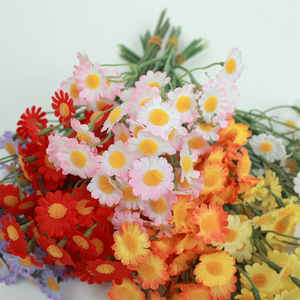 Bouquet de chrysanthèmes artificiels Xinchengzhi 10cm-30cm, fleurs en tissu, style pastoral, pour la décoration de table de salon - Product Image 3