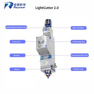 Raysoar Laserapparatuur Onderdelen PQ0580-1054324 PQ0580-99258 Lichtsnijder F100/150 Eco Vezel Lasersnijkop Voor Precitec