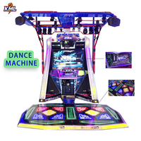Équipement de divertissement intérieur, machine à danser à cinq générations, machine de jeu d'arcade à pièces, détection de mouvement, construction métallique