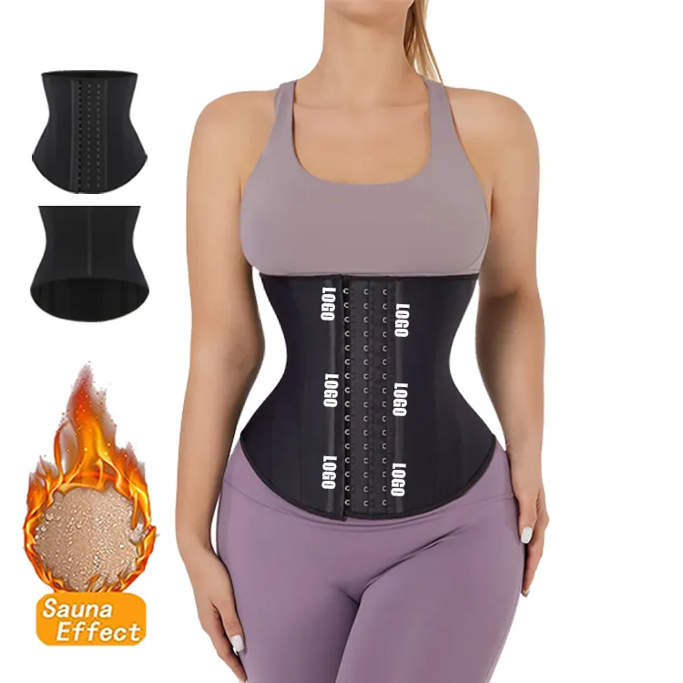 HOT SALE HEXIN New Listing Body Wrap Waist Trainer Breathable Abdominal High Compression Fat Burning Custom Waist Trainers Belt