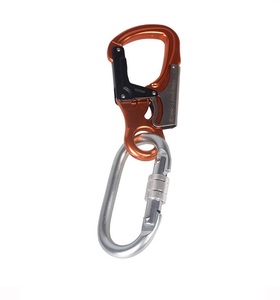 Mousqueton autobloquant en alliage d'aluminium <span class=keywords><strong>35</strong></span> <span class=keywords><strong>KN</strong></span>/3500 kg, outil de sport en plein air, randonnée, alpinisme, équipement de cyclisme - Product Image 5