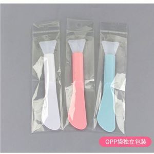 Dual Head Silicone Facial Mask Applicator <b>Brush</b> and Spatula Tool for Spa Skincare Mixing and Even Mask Application - Product Image 2