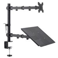 Lengan Monitor Ganda Lcd, Lengan Monitor Lcd Dapat Disesuaikan dengan Adaptor Laptop Notebook