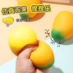 Simulated Mango Stress-relief Toy, Slow-rebound Stress-relief Dough Ball for Venting - Product Image 4