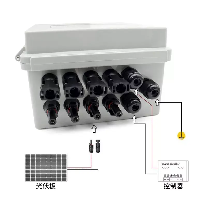 Dk Combiner hộp năng lượng mặt trời 4 trong 4 ra tấm PV năng lượng mặt trời Combiner Box panel năng lượng mặt trời Combiner Box cho bán