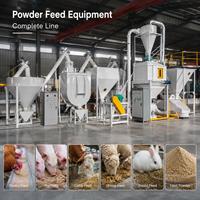 Ligne de production d'aliments pour petits animaux facile à utiliser pour le broyage du maïs, le mélange et la production de pâtes alimentaires