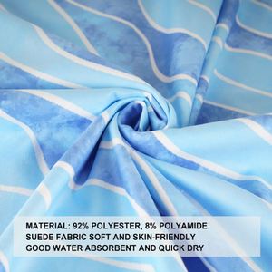 Serviette de plage à séchage rapide en microfibre anti-sable personnalisée pour la natation et le camping - Product Image 4