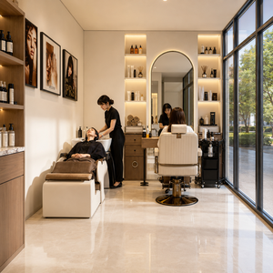 Salon de coiffure mobile modulaire préfabriqué, <span class=keywords><strong>kiosque</strong></span> de beauté pour usage commercial - Product Image 4